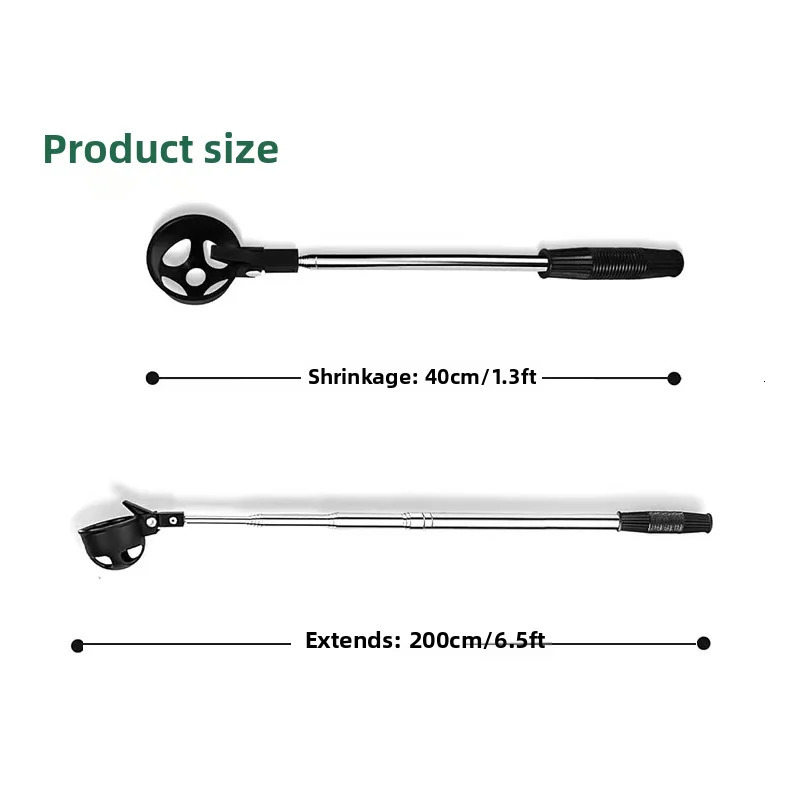 Golf Picker Retractable Golf Ball Retriever Portable Stainless Steel Golf Ball Pickup Tool with Automatic Locking Spoon Water250915