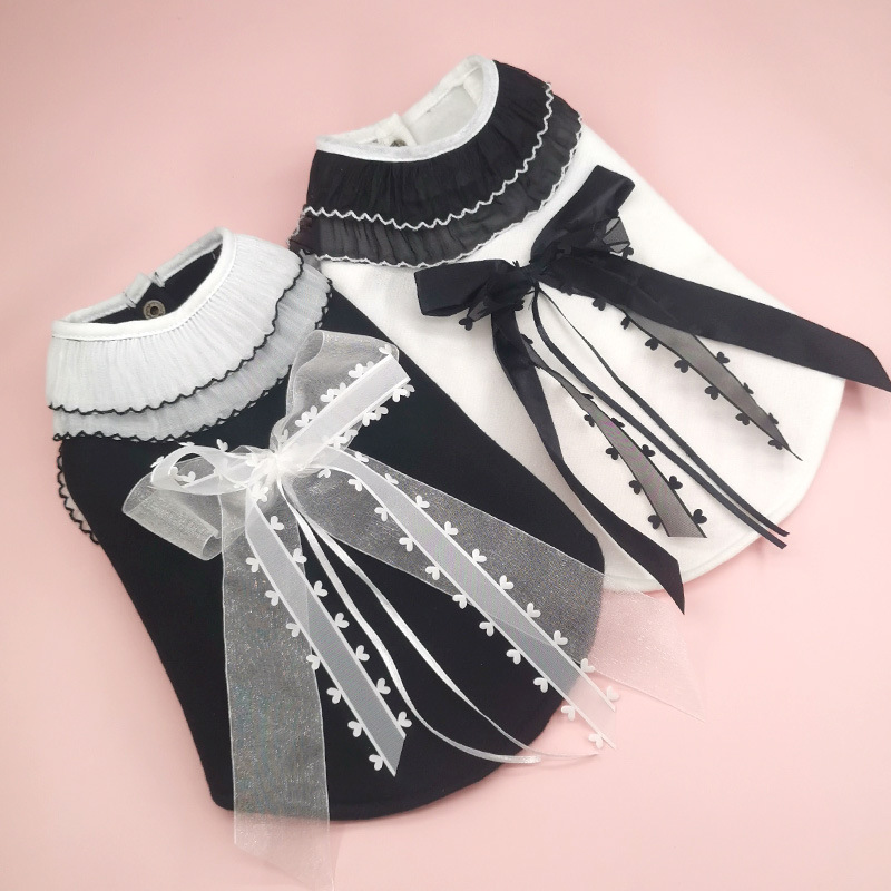 Little Chanel Style Pet Dog Shedding Clothing Teddy Pomeranian Cat Autumn Winter Trendy Two-Leg Cardigan Clothes