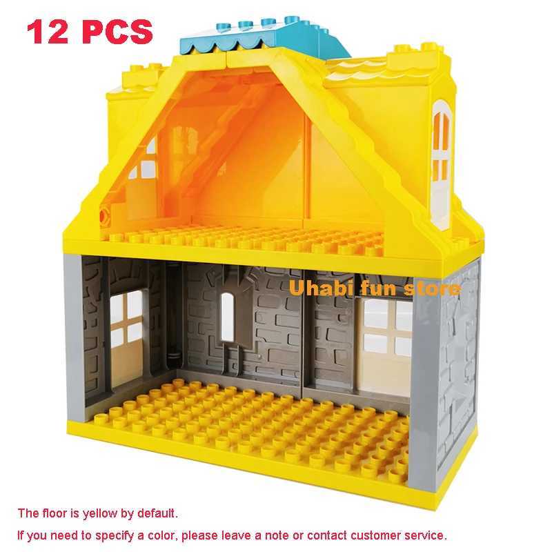 Big Building Blocks House Architecture Window Wall Roof Furniture Series Scene Accessories Assembly Childrens Educational Toys C250916