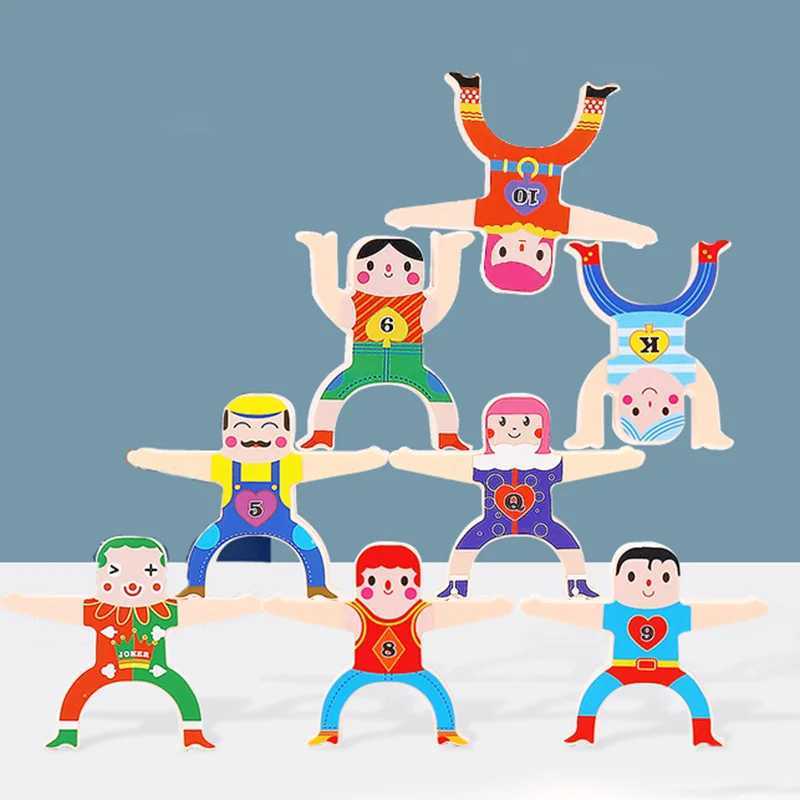 DIY Montessori Toys Balance Doll Building Blocks Board Stacking High Blocks Play Games Early Educational Toys For Children Kids C250916