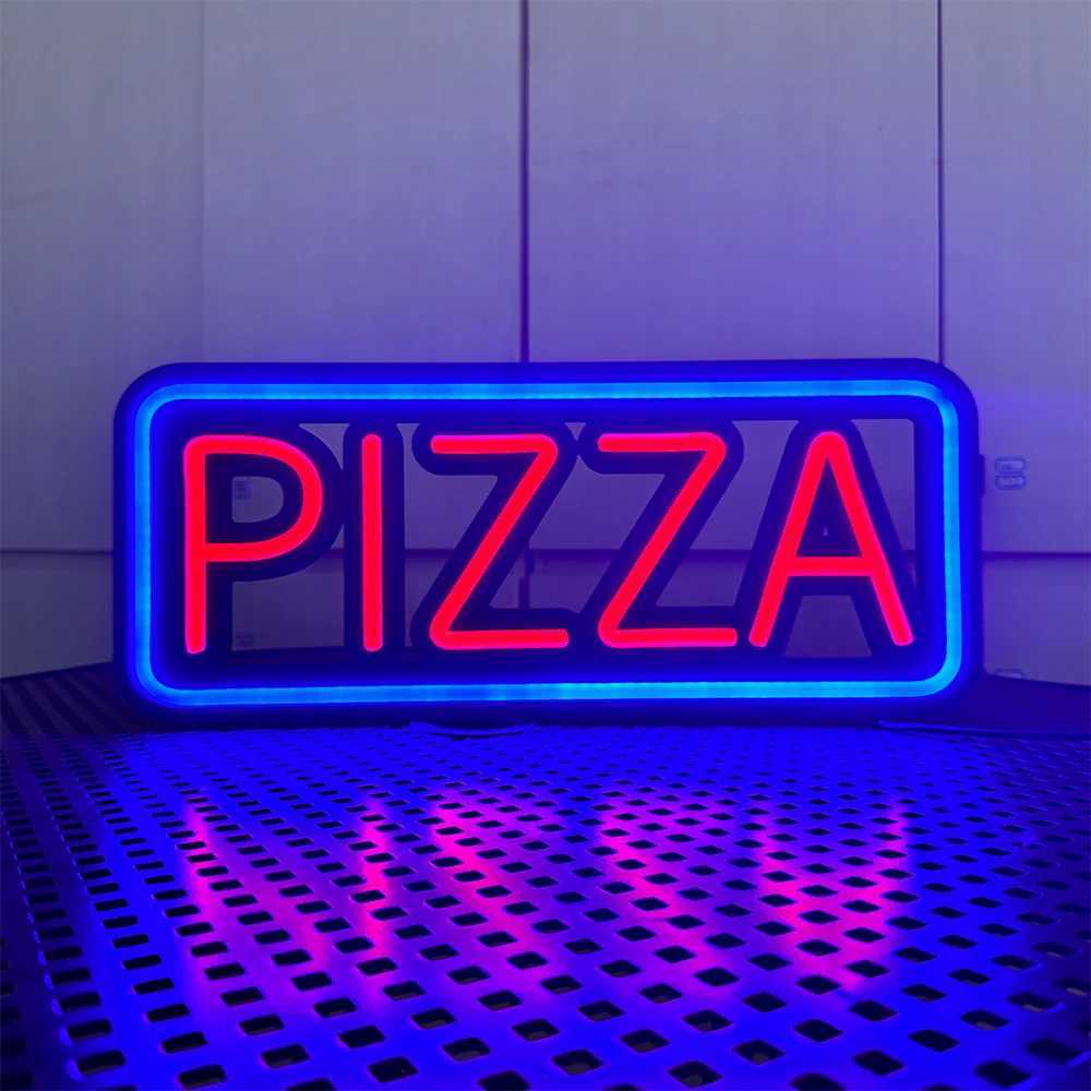 LED Neon PIZZA Sign Bar Club Party Lighted Sign for Shop Hanging Decorative Background Signs Y250916
