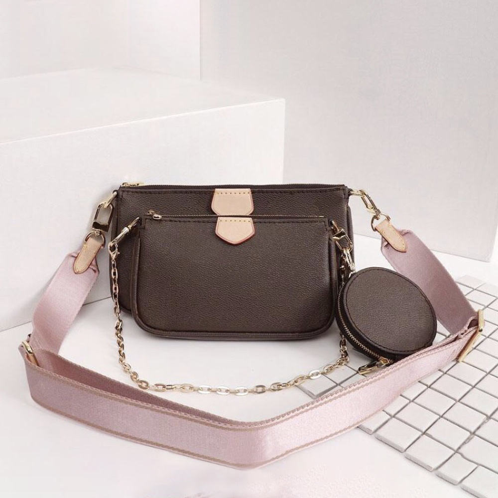3 - Piece Designer Underarm Mahjong Bag Set for Women - Classic Old - Flower Pattern, Chain - Embellished, Small Retro Style - Single - Shoulder/Crossbody