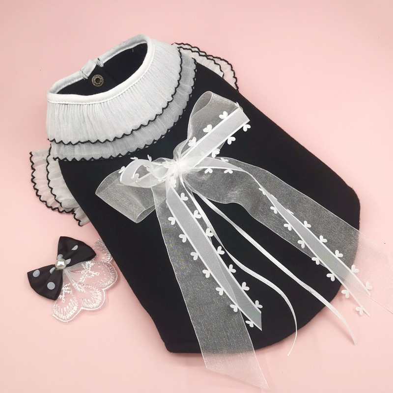 Little Chanel Style Pet Dog Shedding Clothing Teddy Pomeranian Cat Autumn Winter Trendy Two-Leg Cardigan Clothes