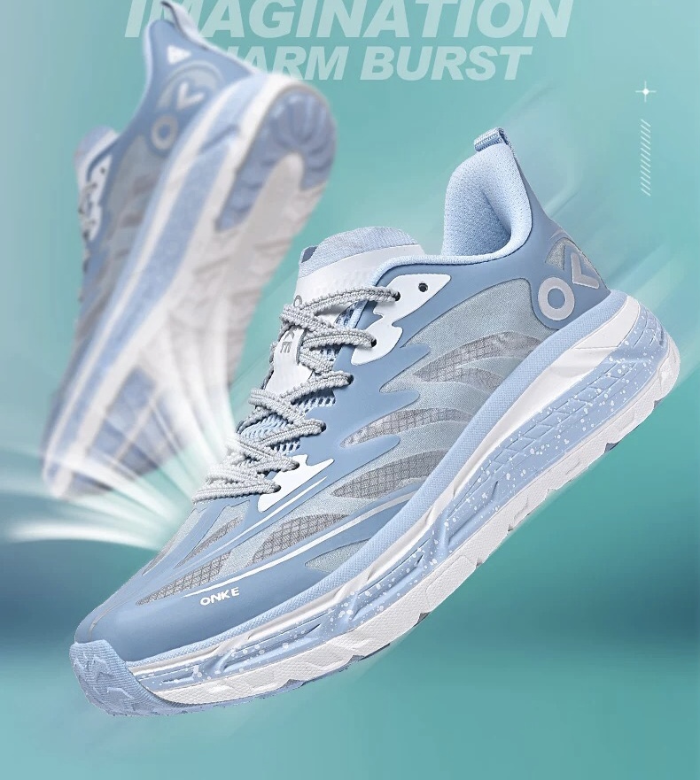ONKE Women's Jogging Autumn New Mesh Breathable Couple Sports Soft Sole Shock Absorption Retro Casual Shoes for Men