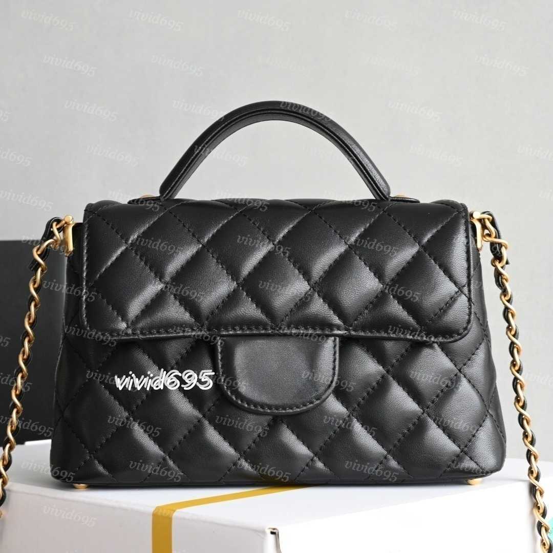 25P chain bag Handbag Trendy CC Girls Designer 23K Mini Cute Shoulder Bag Luxury Leather handle Purse Gold Buckle Detachable Chain Cross Body Wallet Lipstick Bag