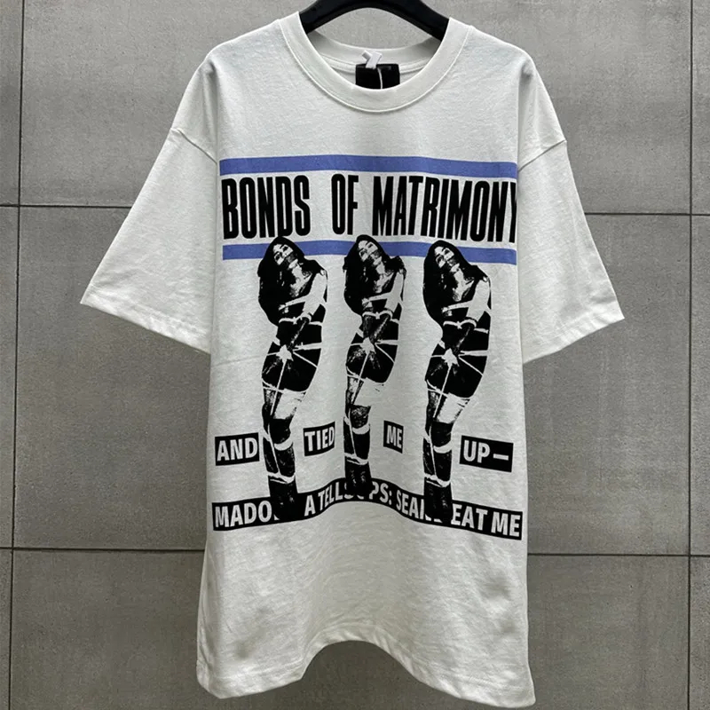 High Street Print Short Sleeve Summer Loose Casual Couple T-shirt