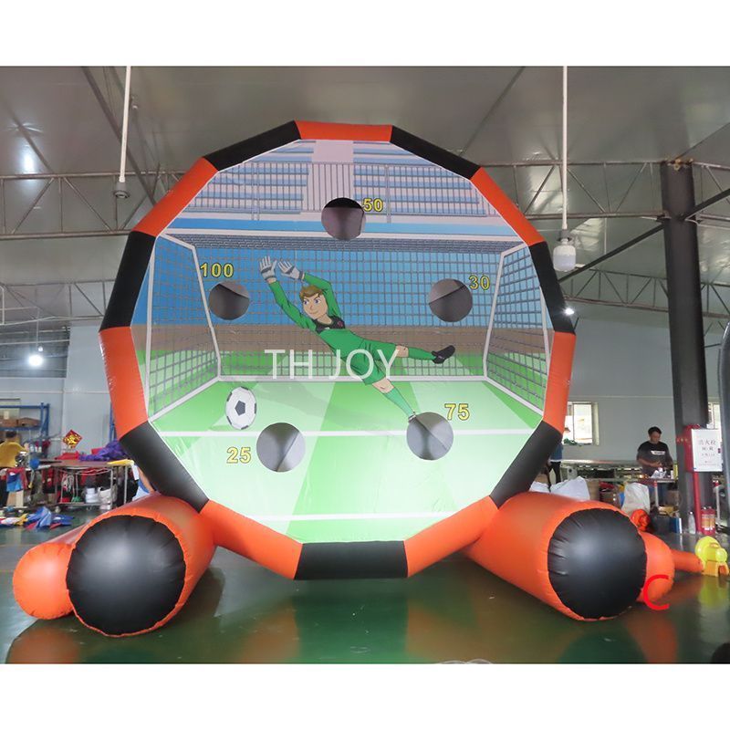 5m height (16.5ft) with 8balls Outdoor activities commercial pu two sides inflatable dart baord games soccer foot dart carnival game for adults and ki