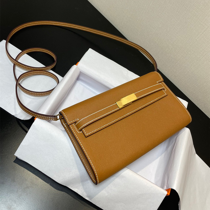 12a to go wallet Handbag Women Elan Handmade Wax Thread Leather to Go Bag Single Shoulder Crossbody Small Bag Fashion Wallet Clutch Bag Cut Small Elephant Gray Mobile