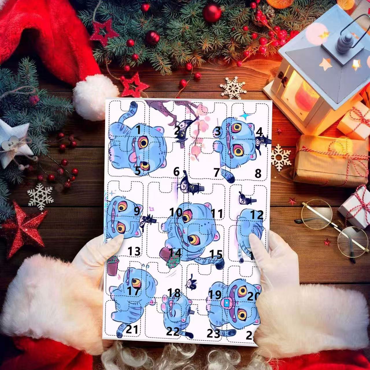 Kpop Demon Hunters Christmas Countdown Blind Box Witch Hunt Calendar Blind Box Backpack Car Keychain Acrylic Pendant