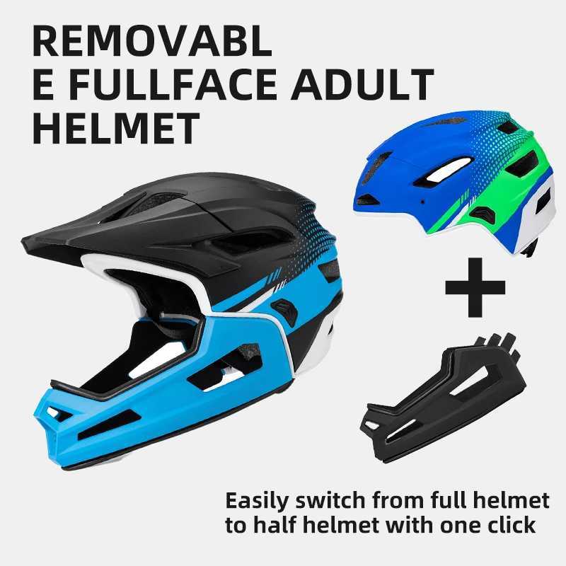 Eastinear High Quality Mountain OffRoad Bike Helmet 2in1 Full Face Detachable Outdoor Adult Men and Women MTB Cycling Helmet J250916