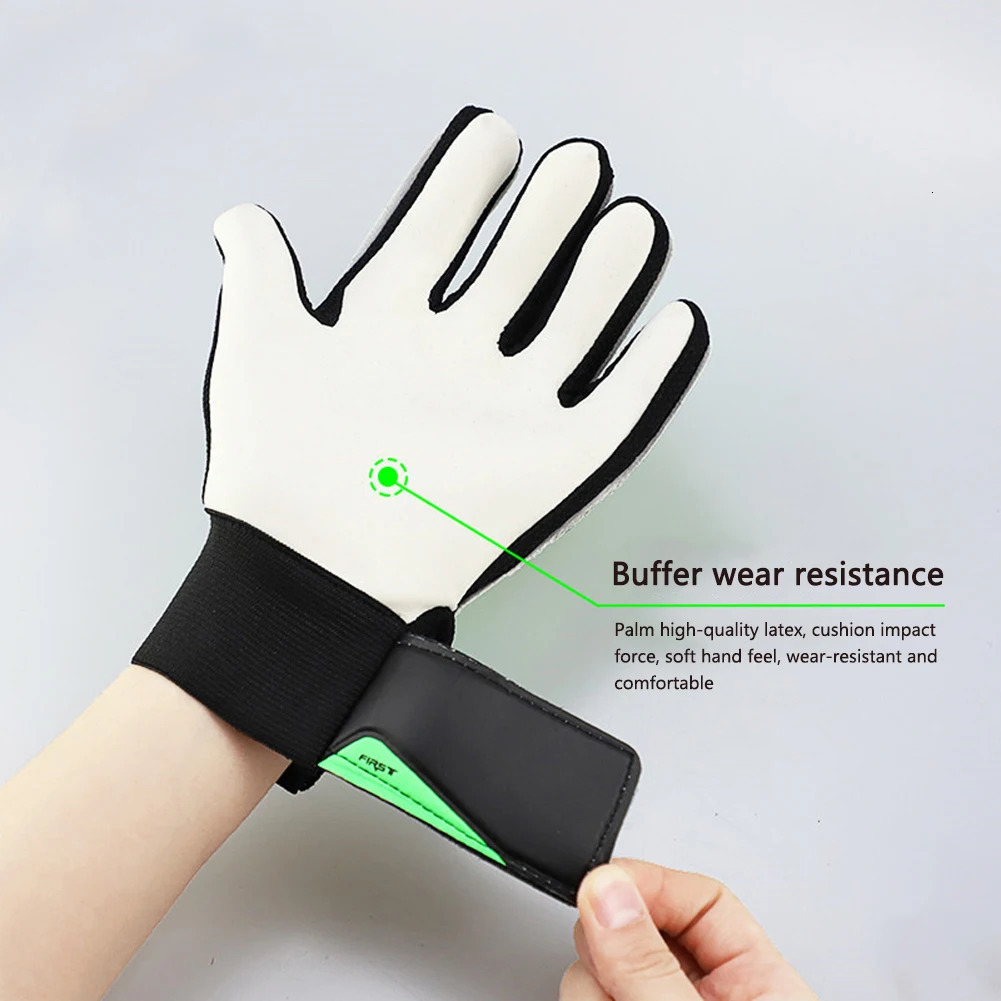AntiSlip Goal Keeper Gloves Latex Support Soccer Goalie Full Finger Protection Waterproof Breathable Kids Adults 250915