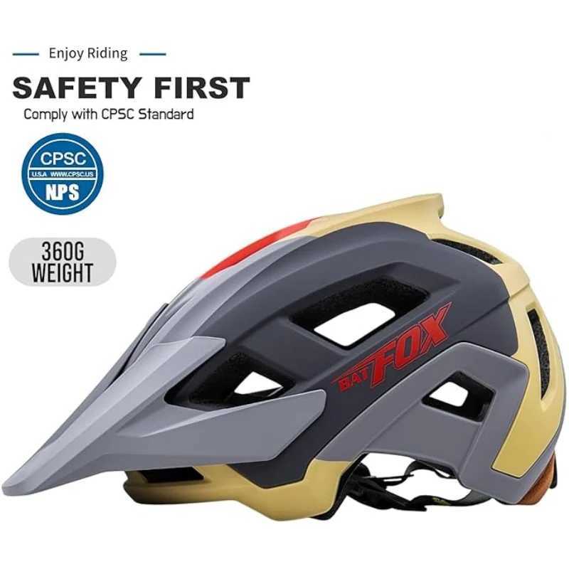 BATFOX 2025 MTB Helmet SpeedfRAMe Mountain Cycling Helmet Great Fit Lightweight BicycLE Helmets with GoggLE For Adults Man J250916