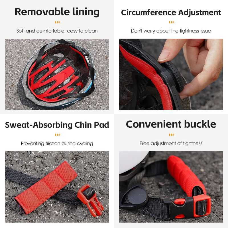 WEST BIKING Bicycle Helmet Men Women MTB Road Safety Integrallymolded Ultralight Helmet Breathable Ajustable Cycling Helmet J250916