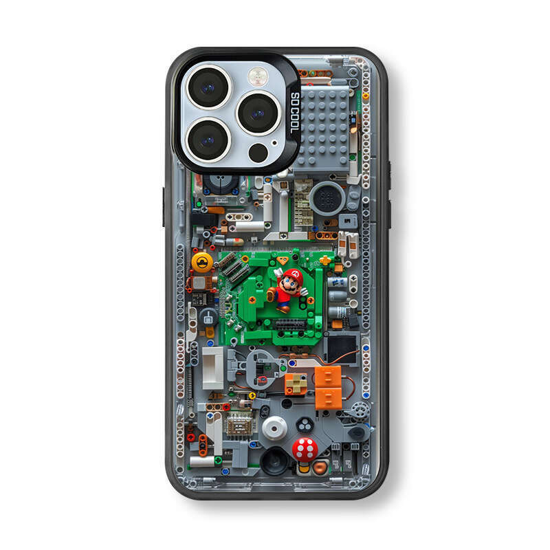 Mechanical Mario Compatible With Apple 17 Phone Iphone 16/13 Silver Case 15/14 Plus Trendy 12 Shockproof