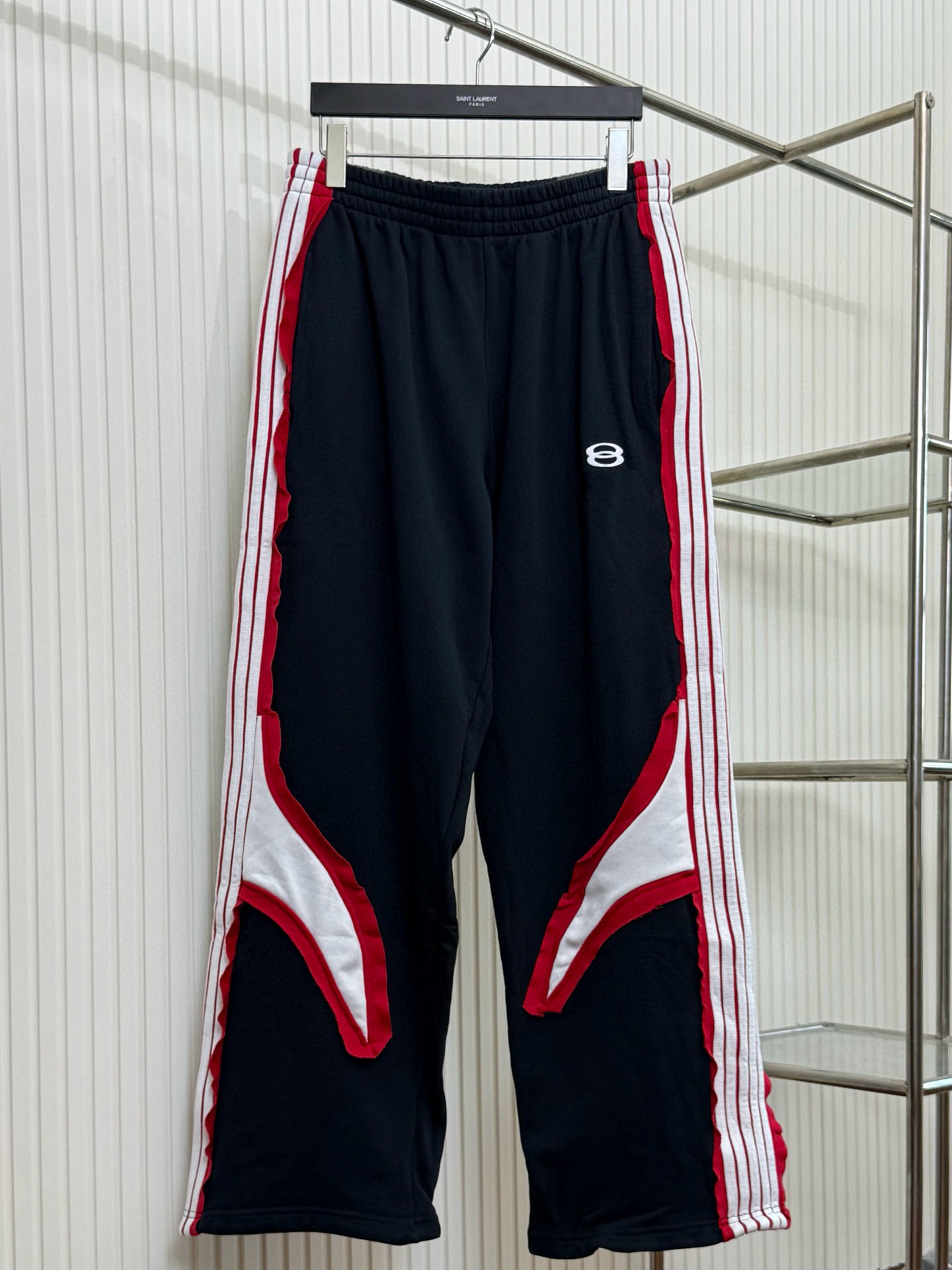 Men's Plus Size Pants Round neck embroidered and printed polar style summer wear with street pure cotton cyy9642 f33