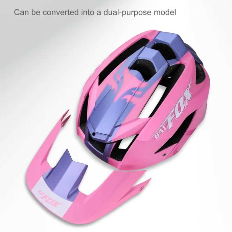 BATFOX Youth Cycling Helmet Multi Color Choice Dazzle Mountain Bike Helmet Ebike DH MTB Cycling Safety Hat Helmet CEEN1078 J250916