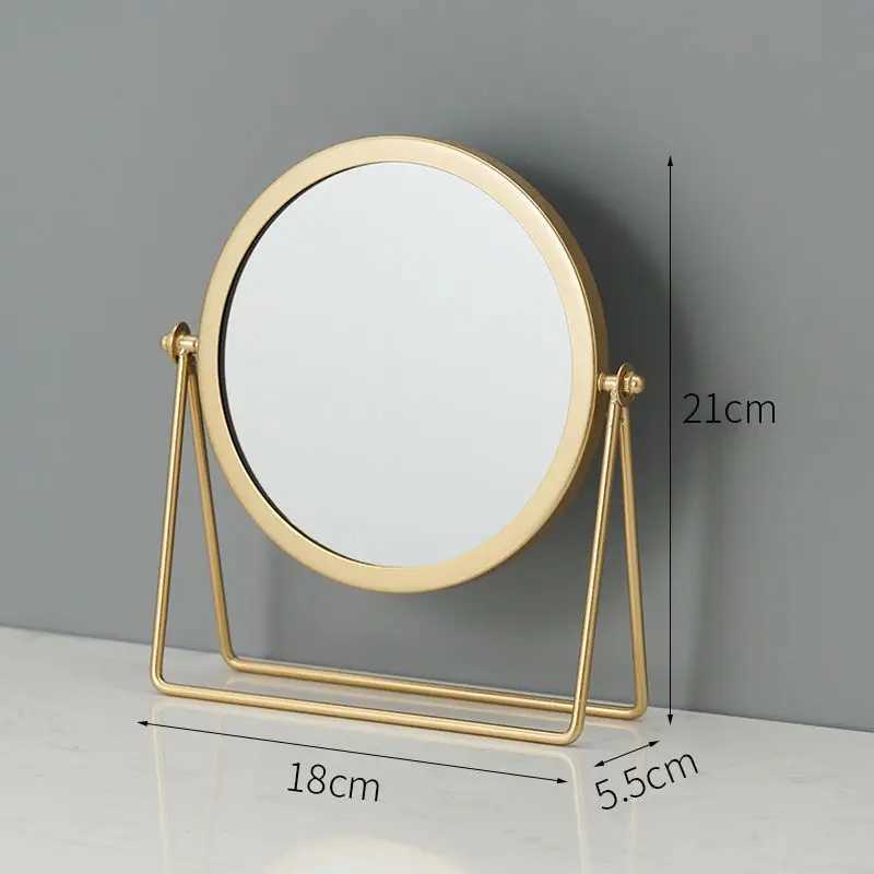 Nordic Ins Small Rotating Desktop Makeup Mirror for Girls Portable Vanity Mirror with Heart Design for Dormitory And Home C250916