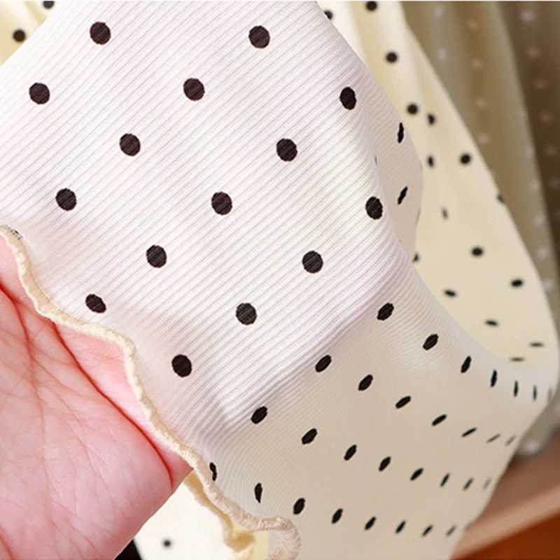 1pcs Summer Girls Ice Silk Dress Baby Infant Short Sleeved Round Dot Skirt Kids Cute Princess Clothes Children Fashion Dress C250916