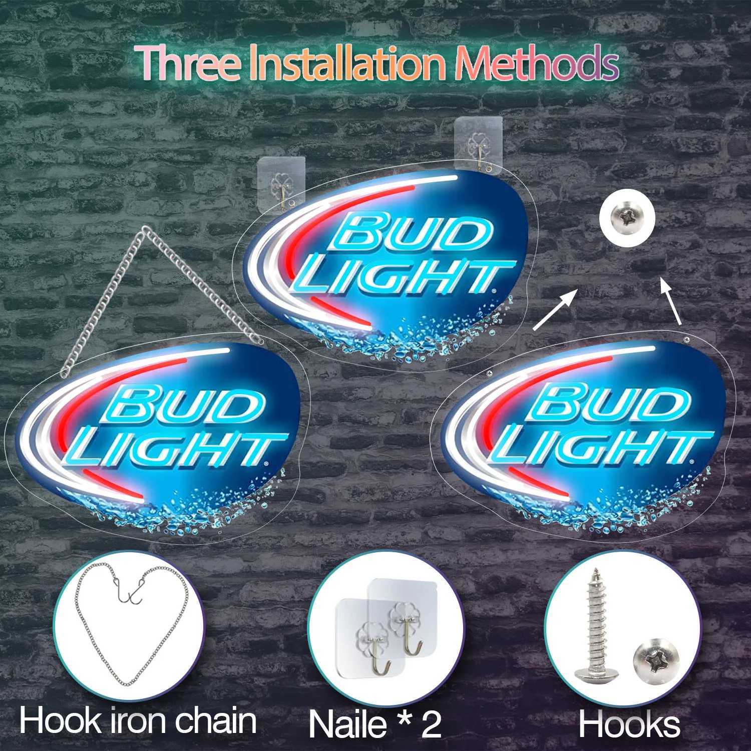 UV printed beer LED neon sign decoration USB powered dimmable neon sign used for bars bedrooms parties mens holes Y250916