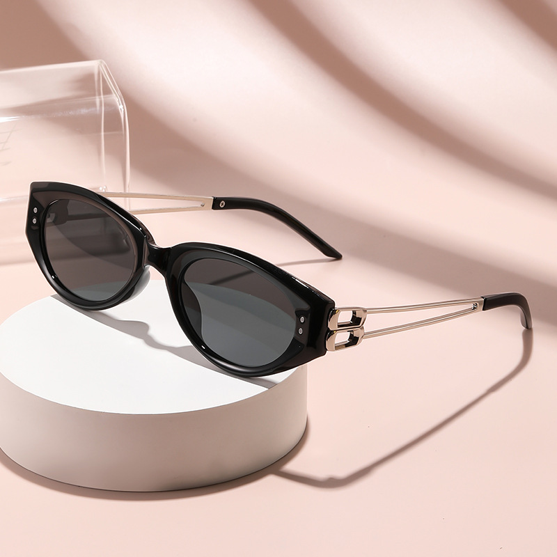 Unisex retro style oval lens modern high quality sunglasses, daily wear beach glasses, outdoor activities fashion designer accessories