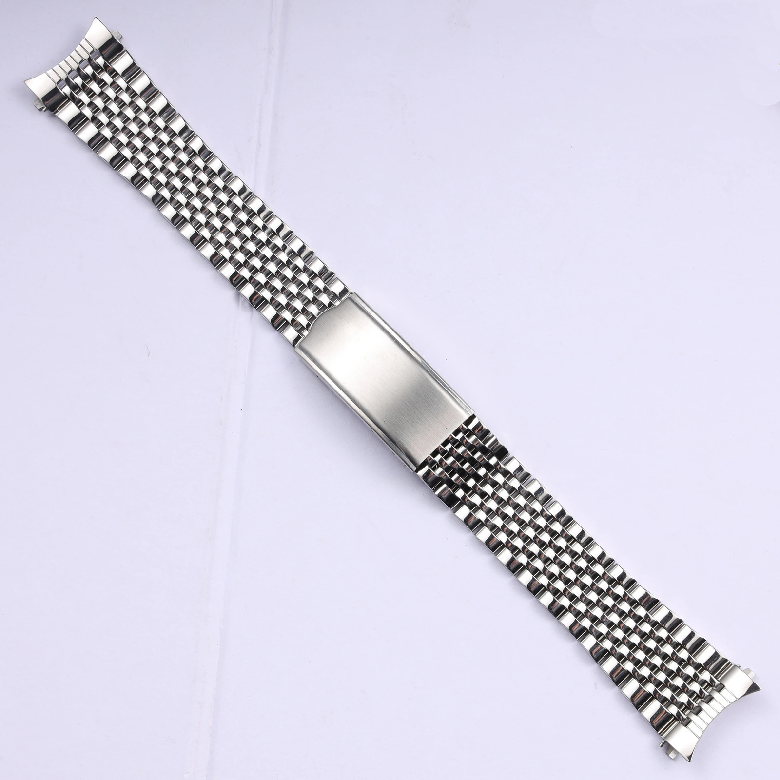 181920mm Curved End Solid Stainless Steel Watch Band for Omega De Vill Vintage Strap Retro Link Beads of Bracelet 250915