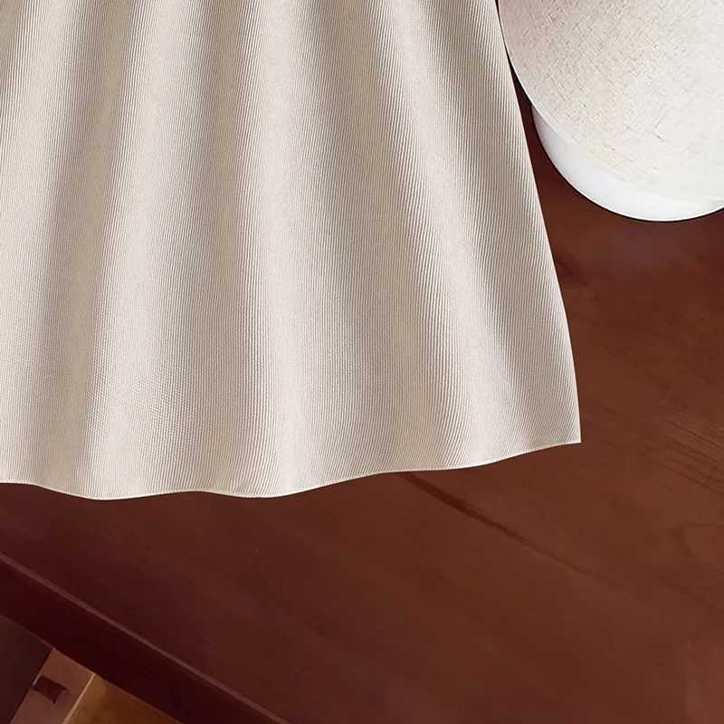 New Autumn 2PCS Kids Clothing Brown Vest Beige Turn Down Collar Long Sleeve ALine Dress For Girls 812 Years Korean Style C250916