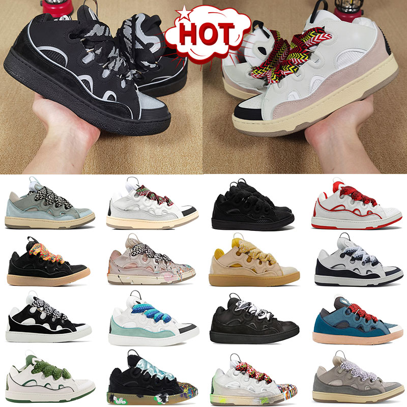 Luxury sneakers mens Designer shoes for men curb Platform Casual sneaker mesh woven lace-up men womens leather calfskin curbs men women Trainers top quality shoe