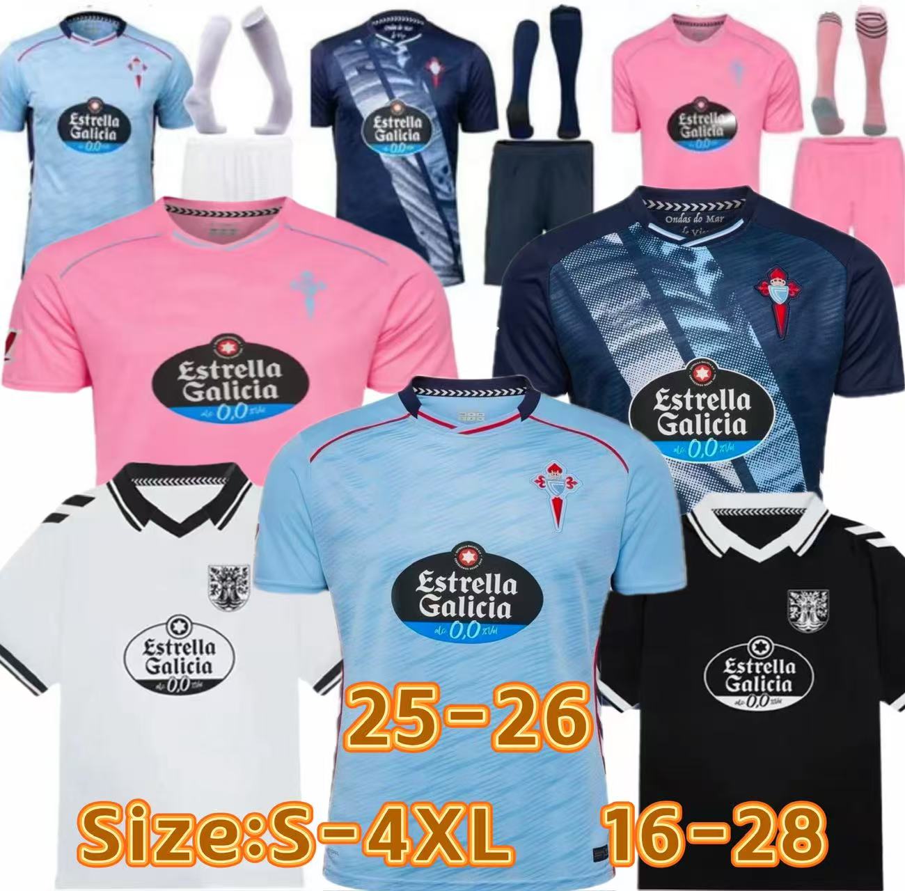 25 26 Special Celta Vigo IAGO ASPAS Soccer Jerseys 2025 100th Anniversary DAMIAN ALFON B.IGLESIAS JAVI RGUEZ FRAN BELTRAN Setar home and away jerseys S-4XL