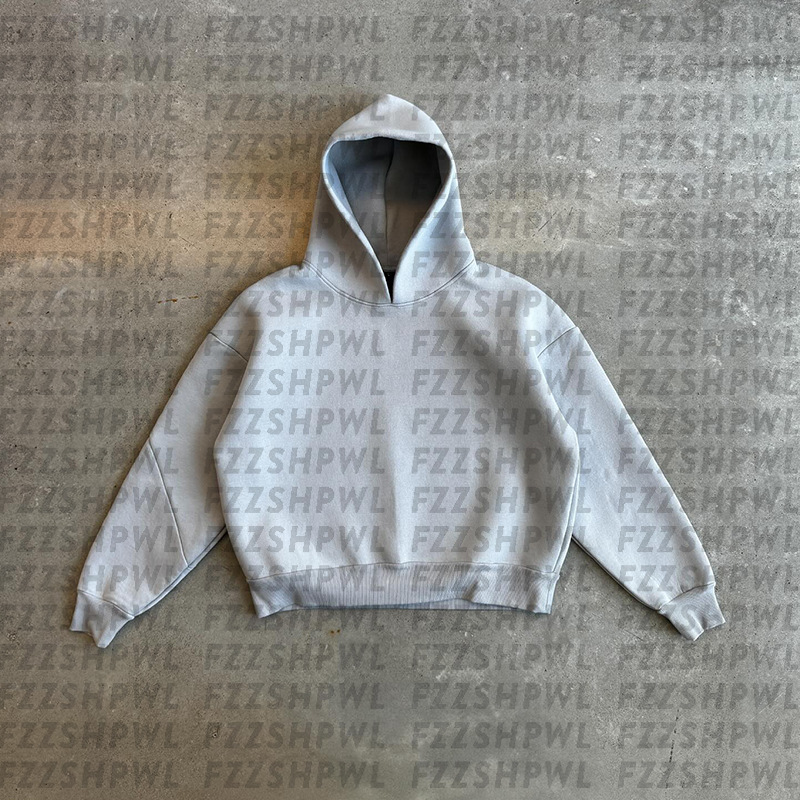Men's Hoodie Tracksuit y2k High Street Solid Oversized Hooded Pullover & Sweatpants Set Thick Fleece Lined Casual Two-Piece Jogging Suit