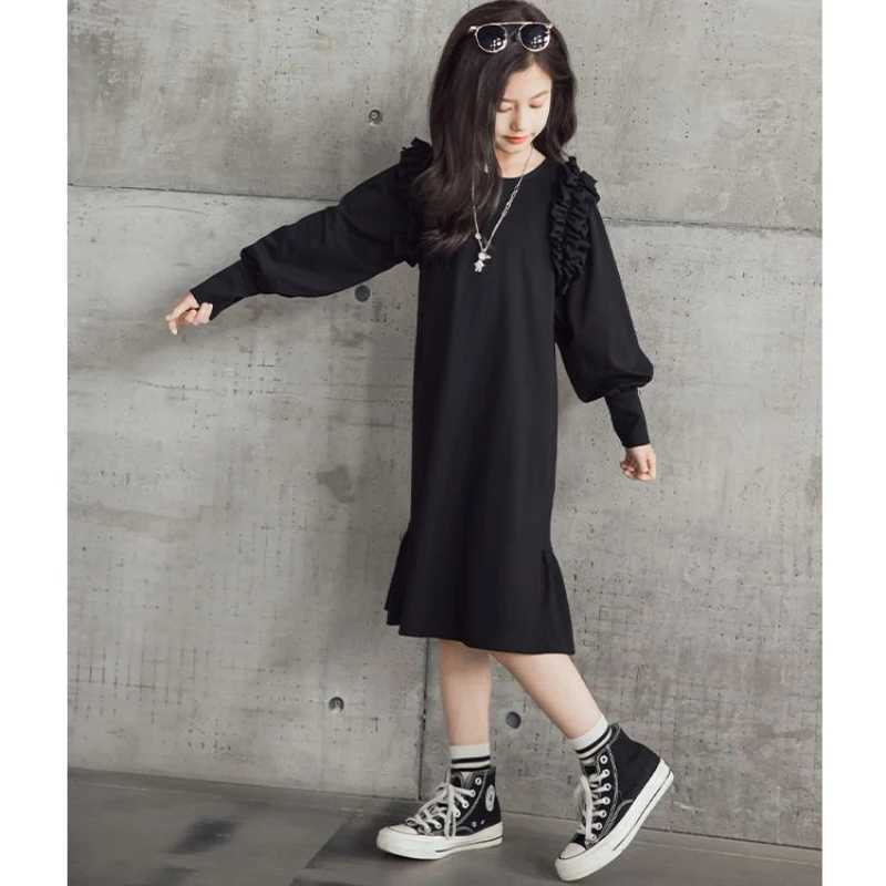 2024 Kids Girls Dress Spring Autumn Children Sweater Loose Dress Casual Long Sleeve Dresses for Girl Teen 6 7 8 9 10 11 12 Years C250916