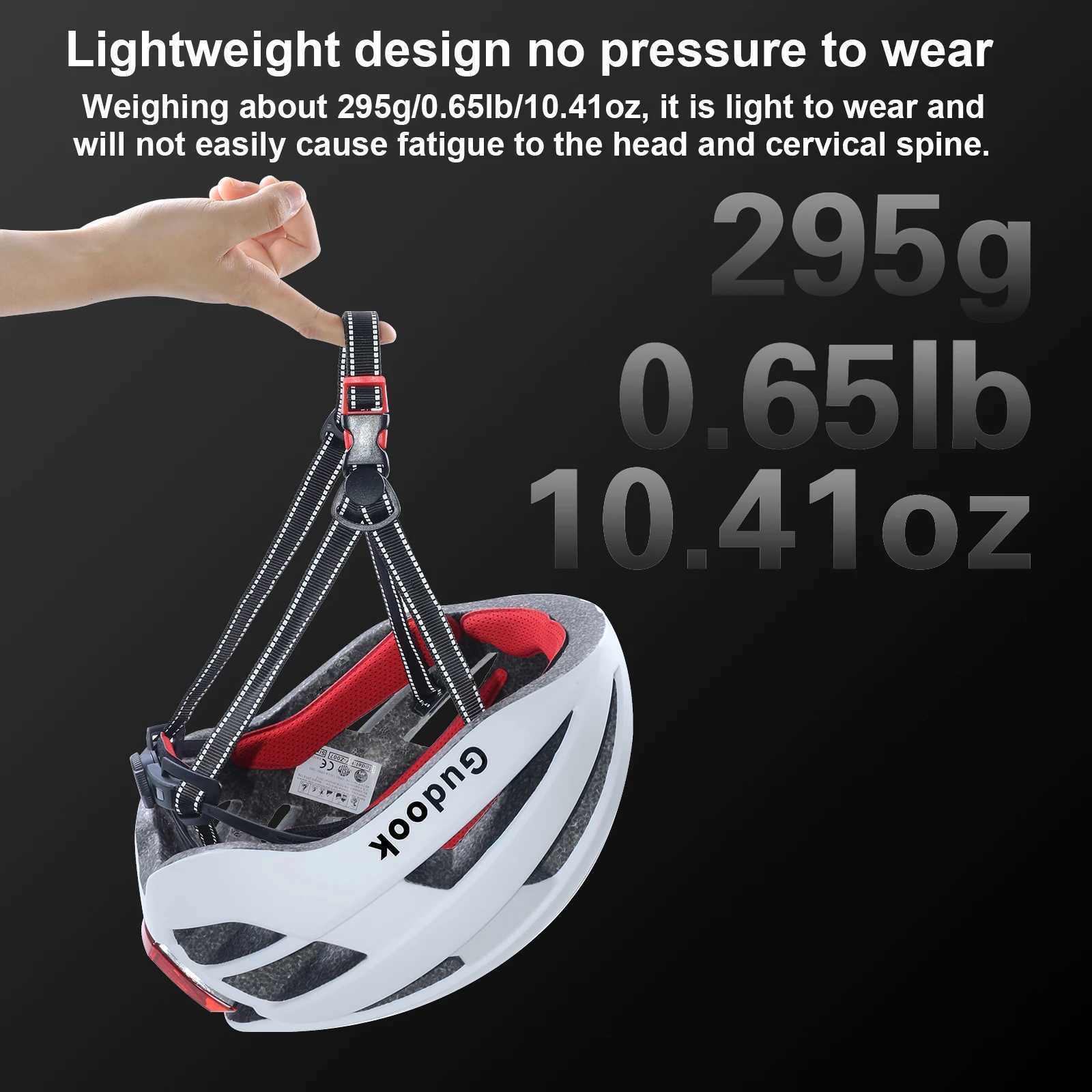 Adult Bike Helmet with USB Rechargeable Rear Light Lightweight Bicycle Helmet for Men and Women Adjustable Cycling Road Biker J250916