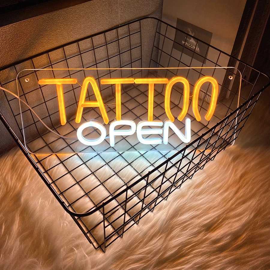 Tattoo Neon SignLED Reusable Neon Signs Tattoo Shop Sign for Tattoo Salon Studio Shop PlaqueGift for Wall DecorUSB Powered Y250916