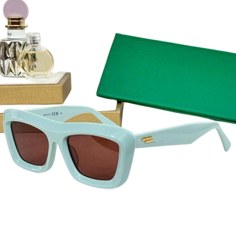 Designer Cat Eye sunglasses Acetate BV1283 narrow cat eye frame Ladies Fashion Party Red Brown Lens Sunglasses Metal patterned temple