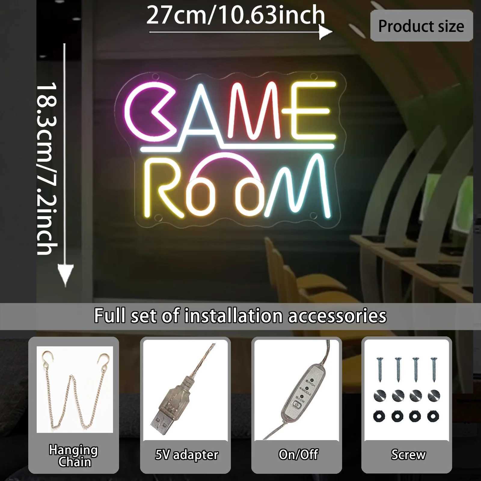 Gamer LED Neon Light Sign Night Lights Bar Esports Room Game Room Home Hanging Wall Electronic Sports Decoration USB Neon Signs Y250916