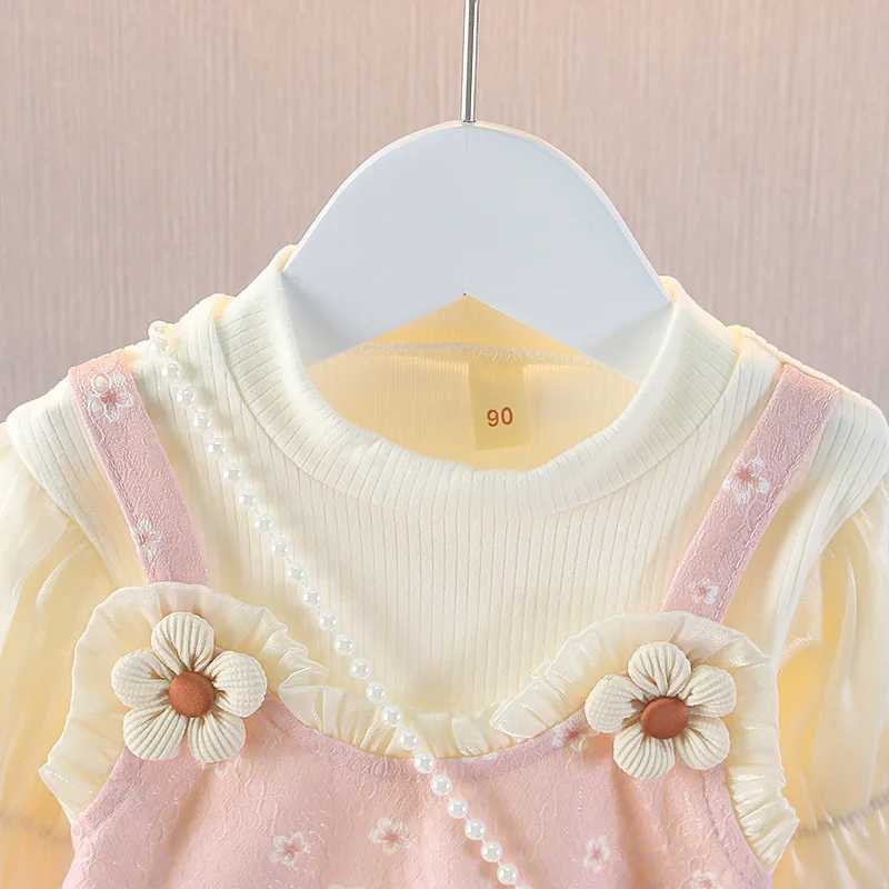 2025 New Spring Western Flower Dress Feelings Feed 2 Sweet and Lovely Going Leisure Girl Clothing Give Rabbit 06yearol C250916