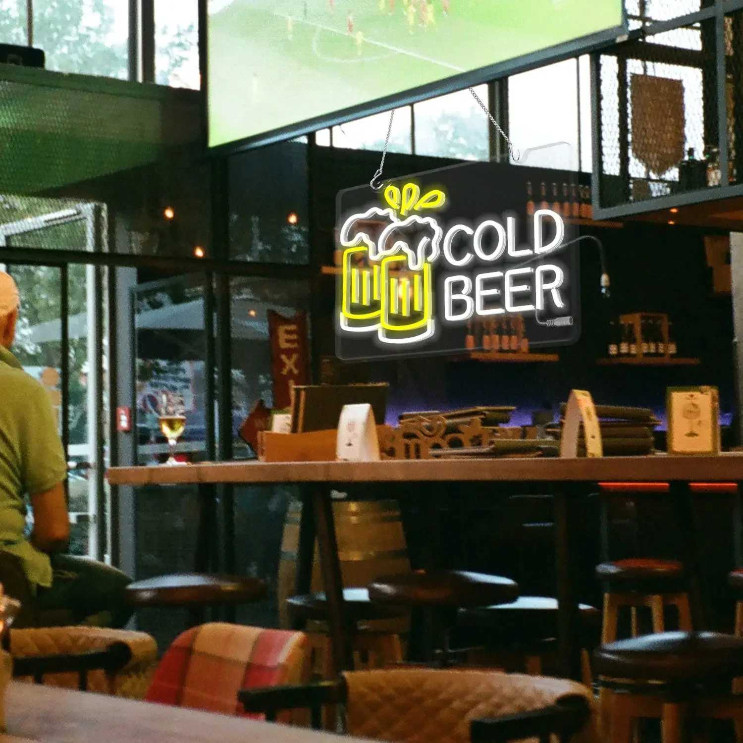 Open Bar Beer Neon Sign Electric Pub Decor for Taverns Home Bars Party Basements and BrewThemed Spaces LED Lights Y250916