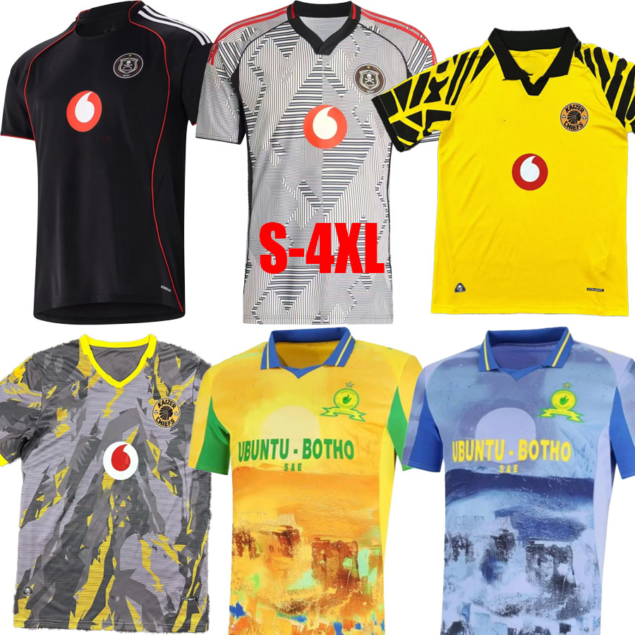 25 26 Kaizer Soccer Jerseys Chiefs Home Billiat Dolly Nurkovic Kambole Hlanti Baccus Blom maillot de football shirts