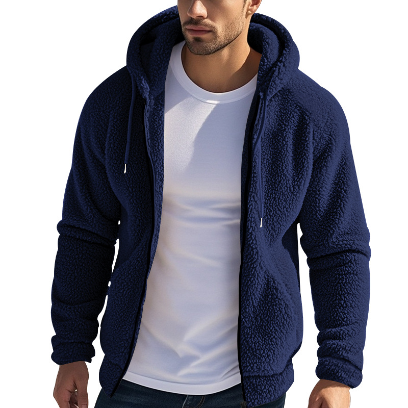 Fleece Tops Jackets Men Clothing New Spring Men Zipper Sportswear Sweatshirts High Quality Male Outwear Solid Casual Cardigan Sweatshirts hoodies
