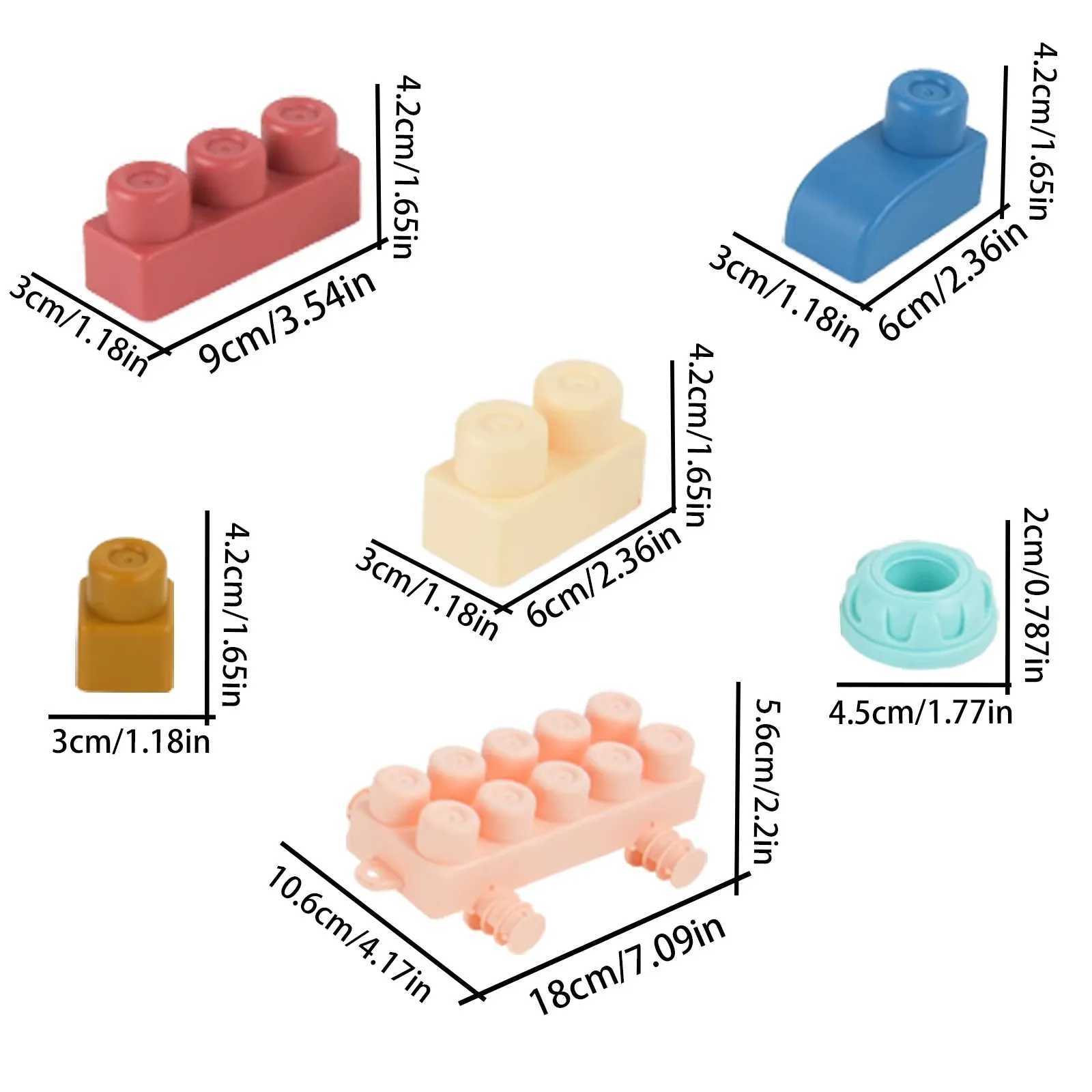 New Upgraded Early Education Puzzle Assembly Toy Chewable And Boiled Large Soft Rubber Building Block DIY Large Size Toy Than C250916