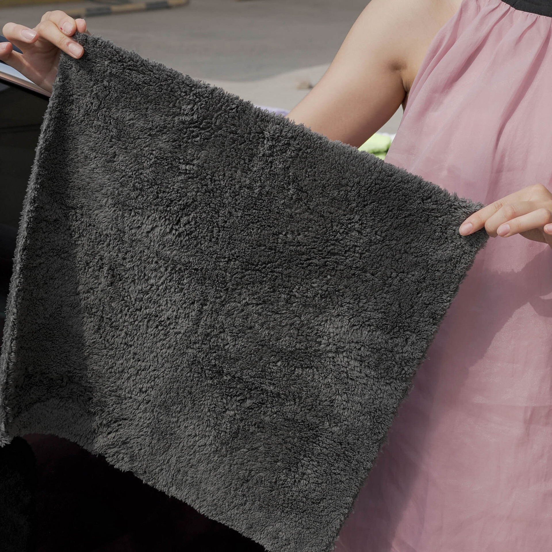 Chengdelipu Double-Sided Coral Fleece Towel Soft Absorbent for Car Washing and Office Cleaning