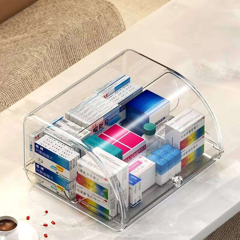 Modern Rectangular Plastic Bread Storage Container PE Food Locker Cake Stand with Aluminum Dessert Containers for Sundries