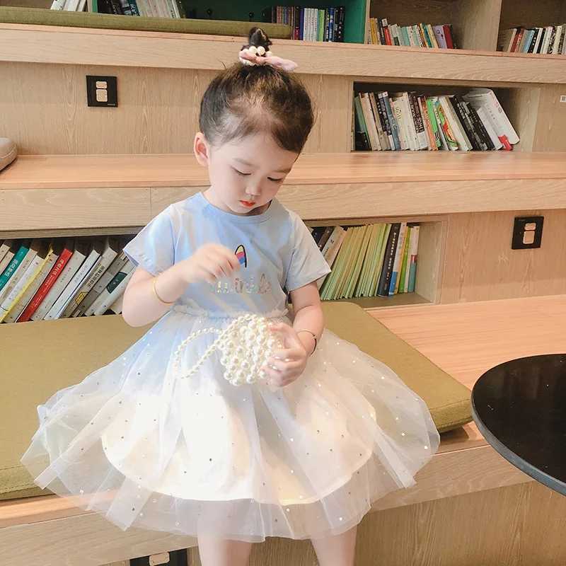 New Childrens Dresses Summer Thin Baby ShortSleeved Yankee Princess Dresses Girls Sarong Girls Skirt Girls Summer Dresses C250916