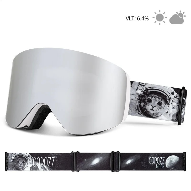 COPOZZ OTG Ski Goggle Snowboard Mask For Men Women Yellow Lens Case Eyewear Kit Cylindrical UV400 Protection Snow Glasses Adult 250916