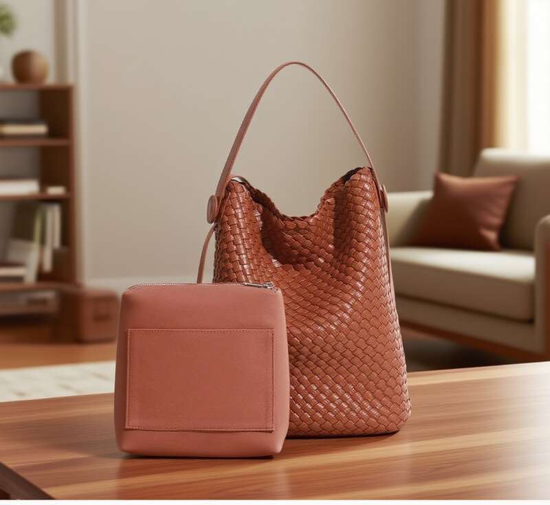 Best Selling Designer Bag Vintage Hand Cowhide Leather Tote Shoulder Bag Crossbody Bag Stylish Woven Design For Everyday Use