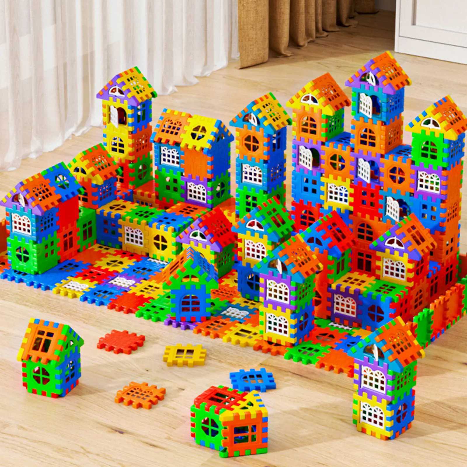 Large Scale House Building Block Simulation Window Design Kindergarten Construction Creation Of Boys And Girls Large House Bui C250916