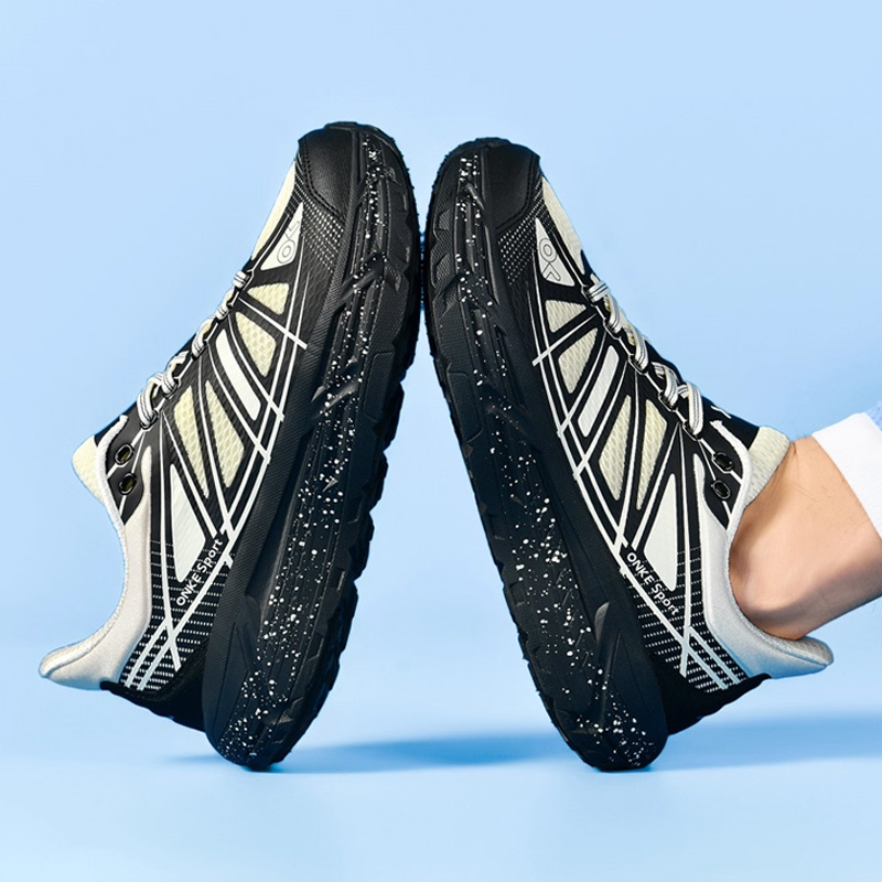 ONKE Designer Breathable Lightweight Sports Men's Mesh Thick-soled Sneakers Shock-absorbing And Wear-resistant Professional Luxury Running Shoes 