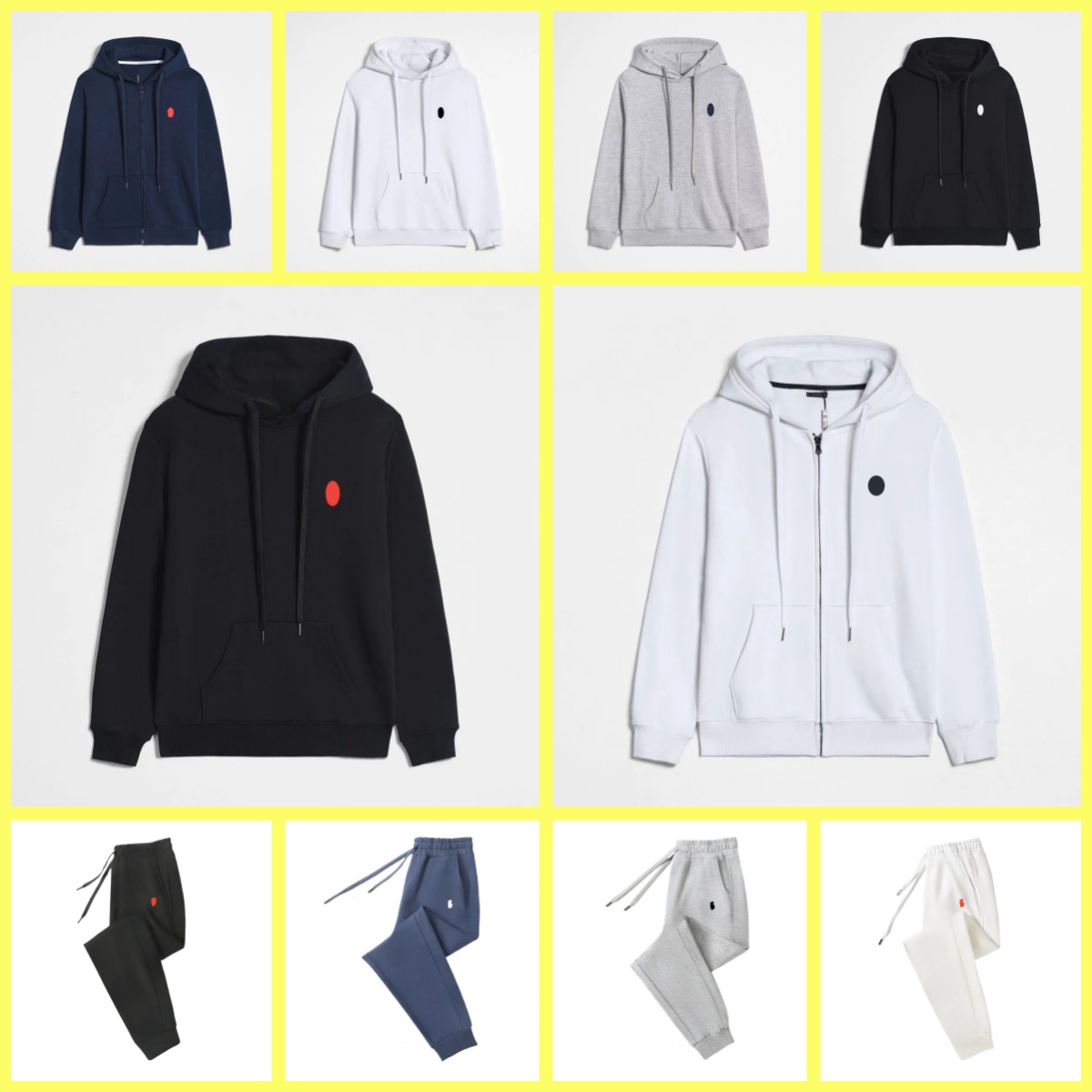 Designer Men's Hoodies Small Horse Zip Up Designer Polo Jackets Women Cotton Causal O-Neck Jacket Autumn Winter Sweatshirt