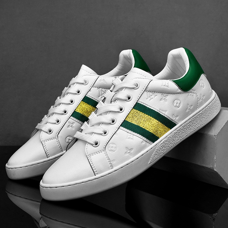 Free shipping Fashionable cowhide sports and casual leather shoes anti-slip breathable and wear resistant Trendy board shoes for men 39-44