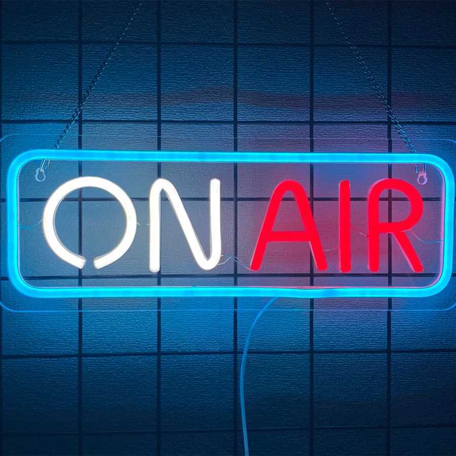 On Air Neon Sign Led Recording Light Icon Used For Decor Of Game Room Studio Bar And Podcast Wall DecorUSB Powered Y250916