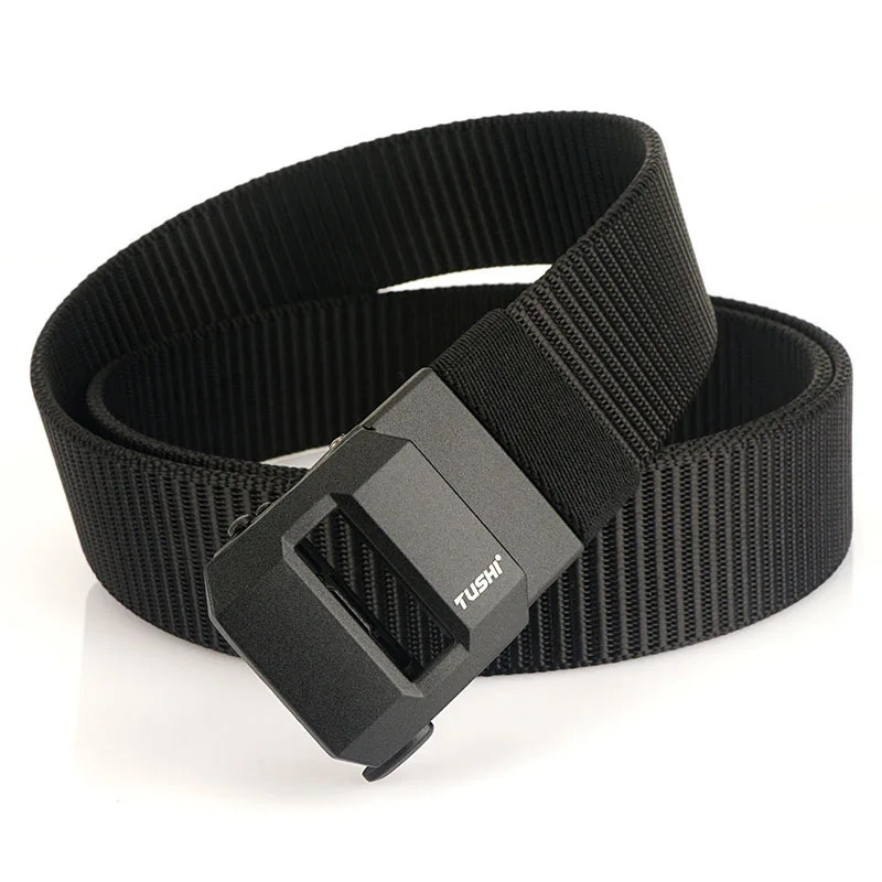 Goodhopes Men Belt Cintura Canda Esterna A Cinghia A Cinghia Regolabile Da Nylon Cinghiali Con Fibbia Automatica Regolabile Per Uomo Cintura250915-image